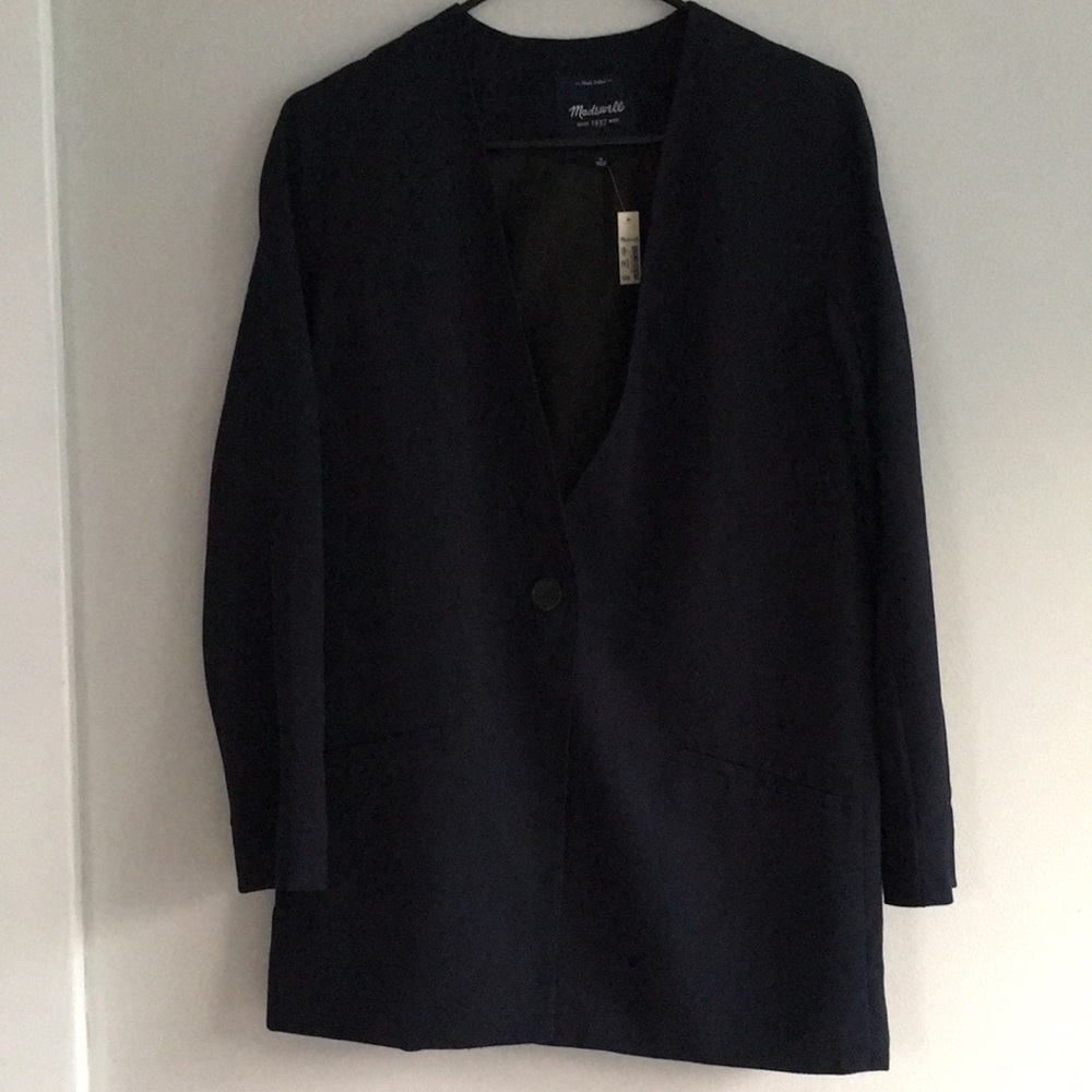 Madewell Navy Blue Modern Blazer